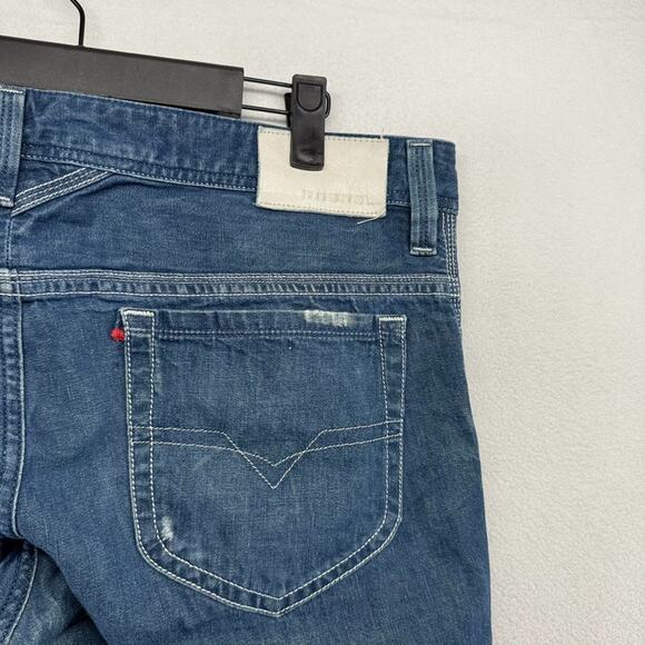Diesel jeans men's 34 Fits 36x31 Thanaz Slim Skinny Vintage Distressed y2k 2000s - Picture 11 of 16
